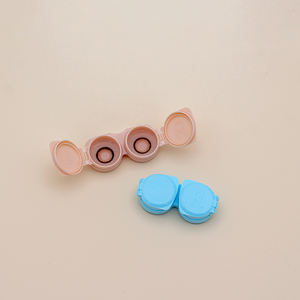 Boîtes d'emballage pour étuis à lentilles de <span class=keywords><strong>contact</strong></span> carrés en plastique réfléchissant coloré, les plus vendues, pour femmes et hommes, à prix abordable - Product Image 6