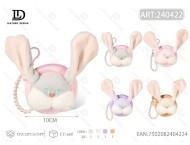 Borsa rotonda in peluche con motivo a cartoni animati da 10 cm per bambini, borsa giocattolo unisex - Product Image 1