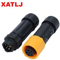 Connecteur étanche auto-bloquant XATLJ série M12 IP67 2+3 2+4 cœurs UL94V-0 5A pour systèmes solaires CE ETL – Connexions de câbles