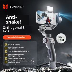 Estabilizador de Gimbal <span class=keywords><strong>FUNSNAP</strong></span> Capture 5 de 3 Ejes con Pantalla LCD, Junta Universal C05, Estabilizador de Gimbal para Teléfono, Luz Magnética para Selfies - Product Image 1