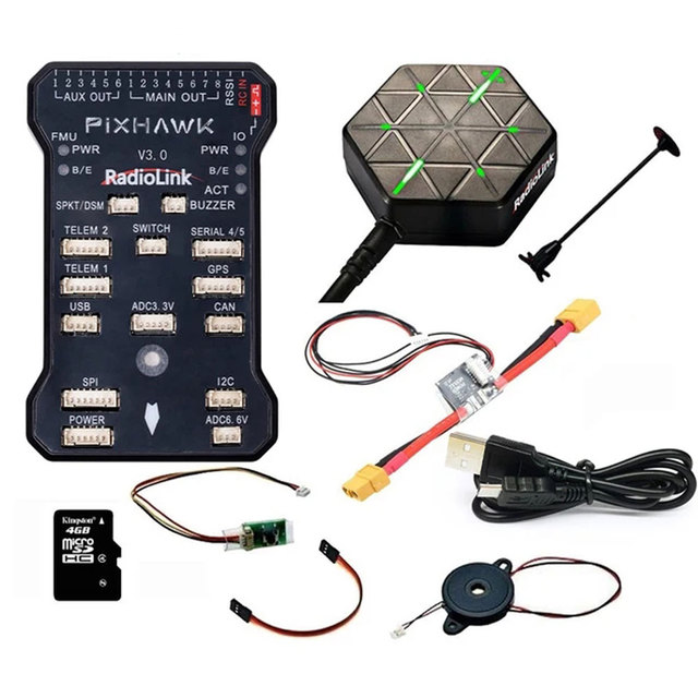 Radiolink Pixhawk PIX 2.4.8 APM 32 Bit Flight Controller FC GPS M8N SE100 for RC Drone Quadcopter/6-8 Axis Multirotor