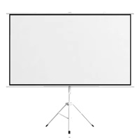Écran de projection sur trépied de 60 à 150 pouces avec support 3D 4K 8K HD intérieur/extérieur avec sac de transport 16:9