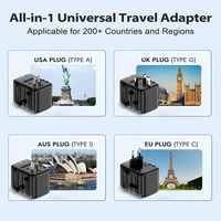 Worldplug International Converter Socket Multi Plug Adapter Worldwide USB Type C Universal Travel Chargers Power Adapters