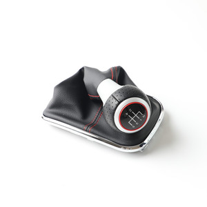 Pomo de Palanca de Cambios de Cuero para Auto, 5 y 6 Velocidades, Ergonómico, Compatible con Volkswagen Bora - Product Image 4