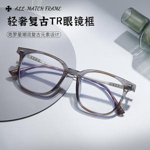 Montures de lunettes rectangulaires vintage Danyang, monture intégrale en Tr90, anti-lumière bleue, unisexe, verres en résine 210607 - Product Image 2