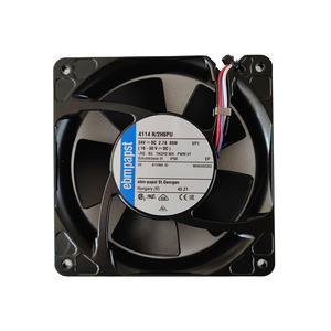 พัดลมระบายความร้อนแบบแกน ebmpapst รุ่น 4114N-2H6PU ขนาด 120x120x38 มม. 12038 24VDC 65W 2.7A 8400RPM 425m3/ชม.  แบบลูกปืน สำหรับเครื่องมือแพทย์ - Product Image 1