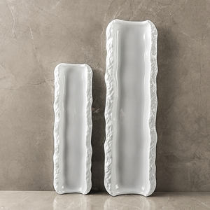 Platos de Cerámica para Restaurante Horeca, Bandeja para Comida, Plato de Sushi, Fuente de Porcelana Japonesa para Sashimi, Bandejas de Postre, Plato para Servir, Platos Alargados - Product Image 6