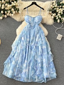 <span class=keywords><strong>Robe</strong></span> jupe trapèze pour femmes, vêtements d'été et d'automne, vêtements d'intérieur, style sans bretelles, sans manches, robes décontractées - Product Image 1