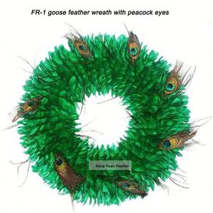 Floral <span class=keywords><strong>Aqua</strong></span> Guirlande Plume Guirlande De Noël pour La Maison Porte Mur Fenêtre Fête De Mariage Halloween Thanksgiving Automne Automne Décor - Product Image 5
