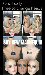 Cabeza de Maniquí de Cabello Humano 100% para Boutique de Moda, Fácil de Cambiar, Exhibición de Pelucas, Pequeño Volumen, Ahorra Gastos de Envío - Product Image 2