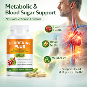 Viên nang Berberine Plus 1200mg chiết xuất thảo dược hỗ trợ chuyển hóa đường huyết, sức khỏe tiêu hóa - Nhà sản xuất OEM ODM - Product Image 3