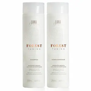 Lana Brasiles | Forest Tanino Shampoo And Conditioner Duo | Immediate Repair Of Highly Damaged Hair | 2x 250 Ml / 8.45 Fl.oz.