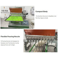 Machine automatique de fabrication de bonbons en forme d'ours en gélatine, de boules de lait, de miel, de fruits, de sucettes