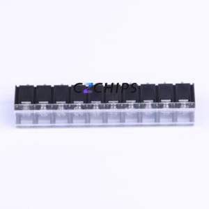 KF48C-9.5-10P Barrier Terminal Block Through hole Component (THT),P=9.5mm Connector With Cover Plate 9.5mm 1x10P Straight Pin - Product Image 1