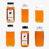 Bouteille en verre laiteux vide, impression UV, grande capacité, design élégant, portable, pour voyage, conteneur de boissons alcoolisées ou jus de fruits