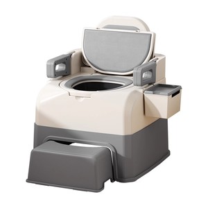 Portable Adult Toilet Seat With Slow Closing Cover <b>For</b> Home Use Indoor <b>Bathroom</b> Safety Equipment 150 Kg Capacity - Product Image 4