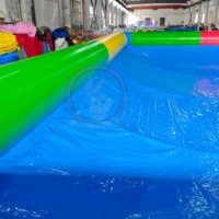 Piscine gonflable géante Piscine gonflable écologique Aire de jeux aquatique pour enfants Piscine extérieure familiale Enfants Adultes