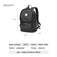 Sac à dos de voyage pour ordinateur portable en nylon imperméable Mackar personnalisé en gros, doublure en polyester, unisexe, grande capacité 20-39L