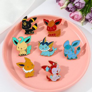 9 badges en métal émaillé peints, style cosplay Pikachu mignon, pour la décoration de sacs à dos et de vêtements - Product Image 6
