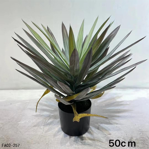Decoración de la sala de estar del hogar con bonsái de árbol de sisal artificial decoración de plantas falsas de imitación <span class=keywords><strong>Agave</strong></span> artificial con bonsái en maceta - Product Image 2