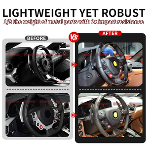 High Quality Dry Carbon Fiber OEM Style Car Auto Parts Car <b>Interior</b> Shift Paddles Kit For Ferrari F12 - Product Image 3