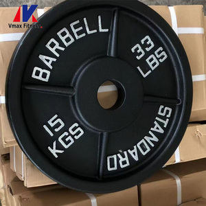 Disques de musculation professionnels 20 <span class=keywords><strong>KG</strong></span>, disques de <span class=keywords><strong>50</strong></span> mm, accessoires de gym, plaques de poids en fer pour haltères de 2,5 à 45 LB - Product Image 4