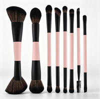 Harga Grosir 8-Piece Baked Shimmer Blush Pallets Setting Spray Loose Powder Sets Alat Makeup Bulu Lembut Lip Balm Concealer