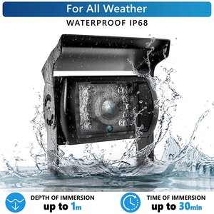 Iposter 7-Inch Monitor Tft Lcd Met Afstandsbediening + 18 Ir Waterdichte Ccd Colour Achteruitrijcamera Geschikt Voor Bestelwagens, Vrachtwagens - Product Image 3