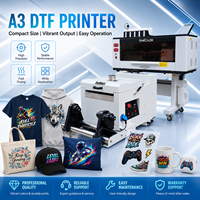 Impresora DTF Dual XP600 para Pequeñas Empresas, Máquina de Impresión DTF para Transferencia en Camisetas, A3 de 13 Pulgadas