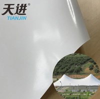 Bâche en PVC ignifuge Tianjin 950 GSM, membrane architecturale, structure de bâche en rouleau