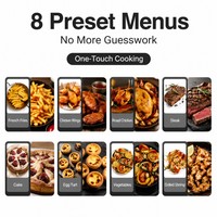 Friteuse à air numérique avec écran tactile couleur, friteuse intelligente avec fenêtre visible, cuisson rapide, appareil de cuisine