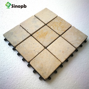 Travertine stone deck tile 60*30 for outdoor flooring pool deck stone tile interlock stone