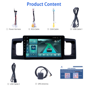 トヨタカローラBYD F3 2009-2013カーDVDプレーヤー用9インチ4コア232GBカーラジオマルチメディアプレーヤーBT5.4 - Product Image 5