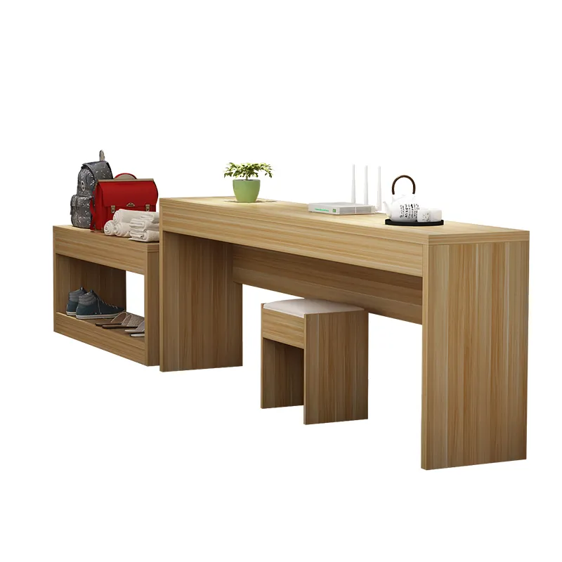 Soporte de mesa de madera para TV, mueble sencillo y moderno para hotel, barato