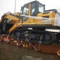 Machine de terrassement sur chenilles de taille moyenne XE150D, 15 tonnes, avec godet de chargement de 0,71 m³, godet de nivellement, grappin à bois et marteau hydraulique