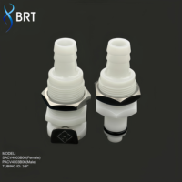 Vanne d'arrêt en ligne BRT avec raccord cannelé mâle et femelle CPC à connexion rapide pour les produits de camping et de randonnée