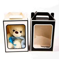 Mini mystère peluche pendentif hexagone boîte aveugle emballage d'impression personnalisée avec ligne découpée
