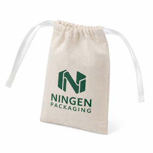 Sacs cadeaux en coton naturel avec cordon de serrage, logo personnalisé, emballage en gros pour bijoux, cosmétiques, cadeaux de mariage, vente au détail - Product Image 2