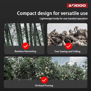 Mini tronçonneuse électrique sans fil légère et sans balais pour l'élagage des arbres et la coupe du bois dans le jardin - Product Image 2