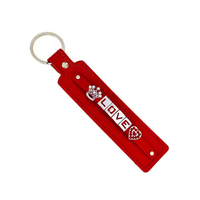 Kit de fabrication de porte-clés unisexe en cuir PU de 8 mm avec breloques lettres coulissantes pour la création de bijoux personnalisés et cadeaux – Vente en gros