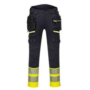 PORTWEST - DX445YBR44 DX4 Pantalon à poche étui classe 1 jaune/noir haute visibilité-EAN 5036108358298 HI-VIS WORKWEAR - Product Image 1