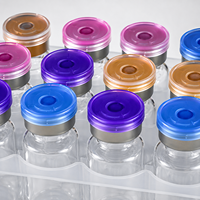 Capsules de sertissage en aluminium et plastique pour flacons en verre, plusieurs tailles disponibles, fermeture hermétique fiable pour laboratoire