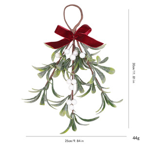 New Arrival <b>Butterfly</b>/Bell Shaped Red Berry Artificial Christmas Tree Leaf OrnamentsDIY High Quality Handmade Modern - Product Image 6