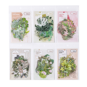 Série <span class=keywords><strong>Atelier</strong></span> Plantes Vertes : Carnet d'Accompagnement aux Plantes en Aquarelle, Pack d'Autocollants Décoratifs DIY, Décoration Série <span class=keywords><strong>Atelier</strong></span> Plantes Vertes - Product Image 5