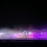 Fuente Musical para Exteriores de Diseño Moderno en Acero Inoxidable Resistente a la Intemperie con Altura de Chorro Ajustable para Parques Públicos Urbanos