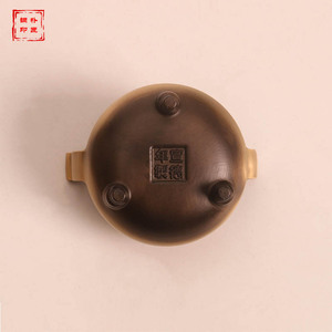 Brûleur d'encens de style antique, grandes et petites tailles, pour offrandes bouddhistes, brûleur d'encens en cuivre pur, adapté à un usage domestique - Product Image 2