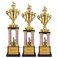 Trophée de Chine en métal extra-large à quatre piliers pour la commémoration des compétitions de Taekwondo, l'arithmétique mentale, la danse de rue, le ski, la peinture et les événements juniors