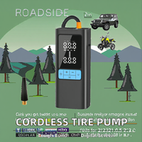 Pompe à air portable sans fil 80W 35L/min pour voiture, SUV, camion, gonfleur de pneus ABS pour voiture, vélo, moto, pompe de gonflage d'urgence