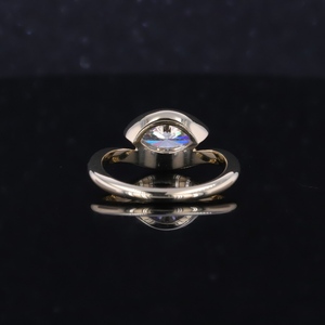 Bijoux personnalisés Starsgem, bague en or massif 10 carats avec diamant de laboratoire taille marquise de 1,0 ct - Product Image 4