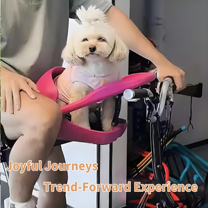 Cesta de bicicleta para mascotas Cesta para perros para bicicleta Asiento de bicicleta para mascotas Adecuado para mascotas pequeñas y medianas de hasta 6,5 kg con soporte resistente - Product Image 3